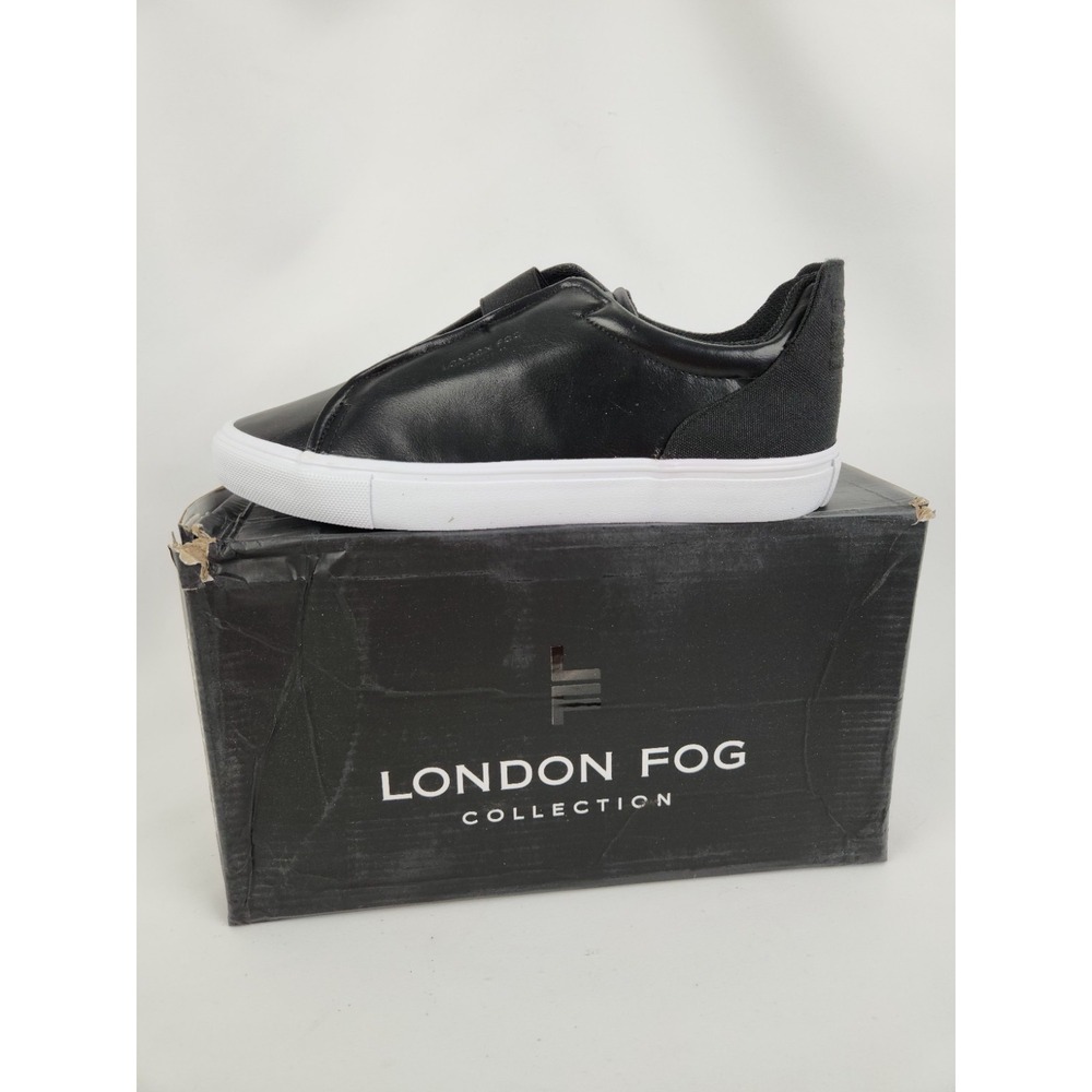 London Fog‎ Francis Low Slip On Mens Size 11 Black Loafer Sneakers Casual Shoes